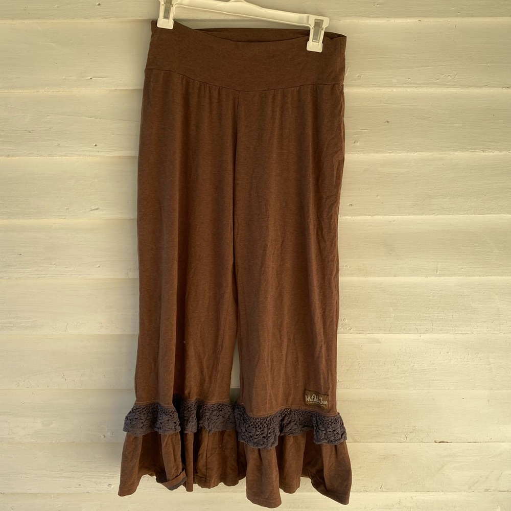 Brown matilda Jane Big Ruffle pant